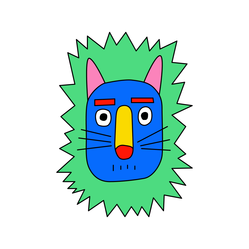 Vibrant Fuzzy Lion Mask_filled